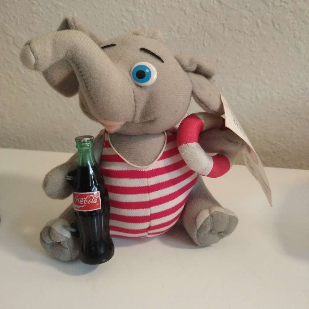 Coca cola elephant plush